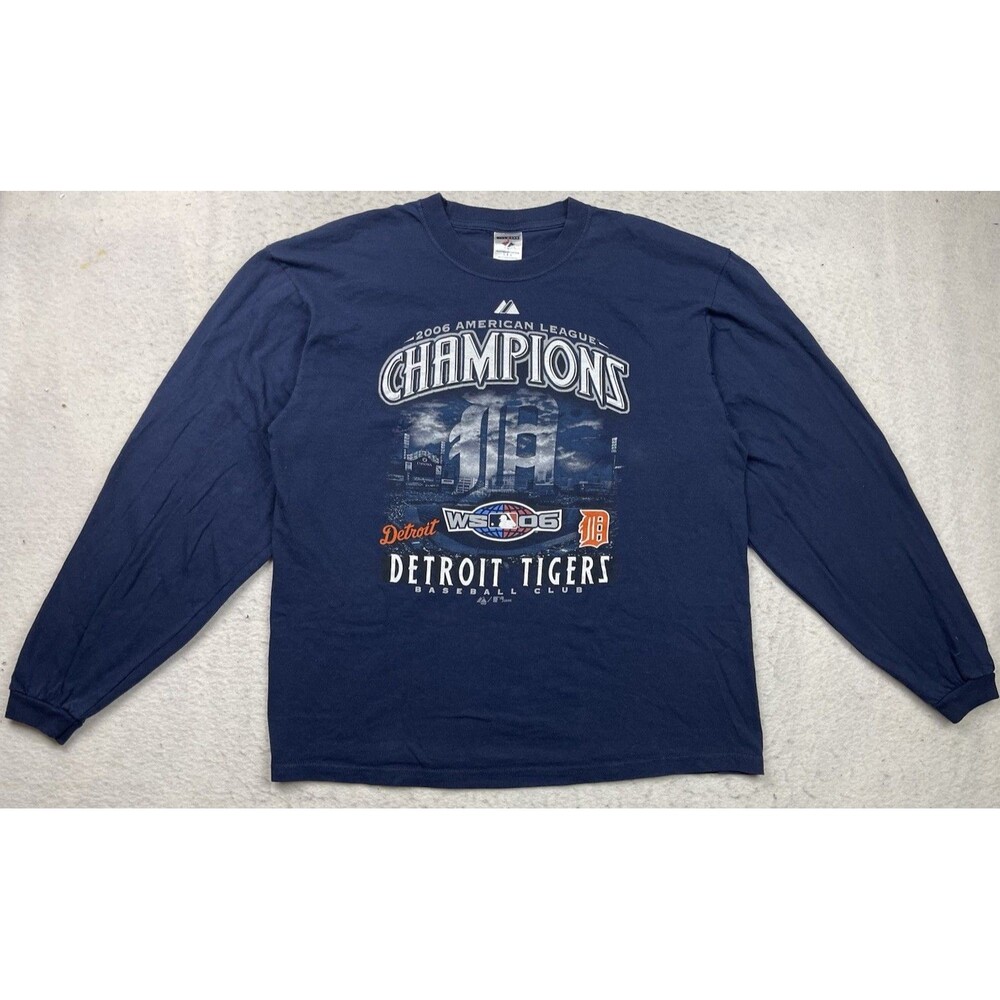 Vintage Detroit Tigers Size Large 2006 MLB World Series Champions Baseball